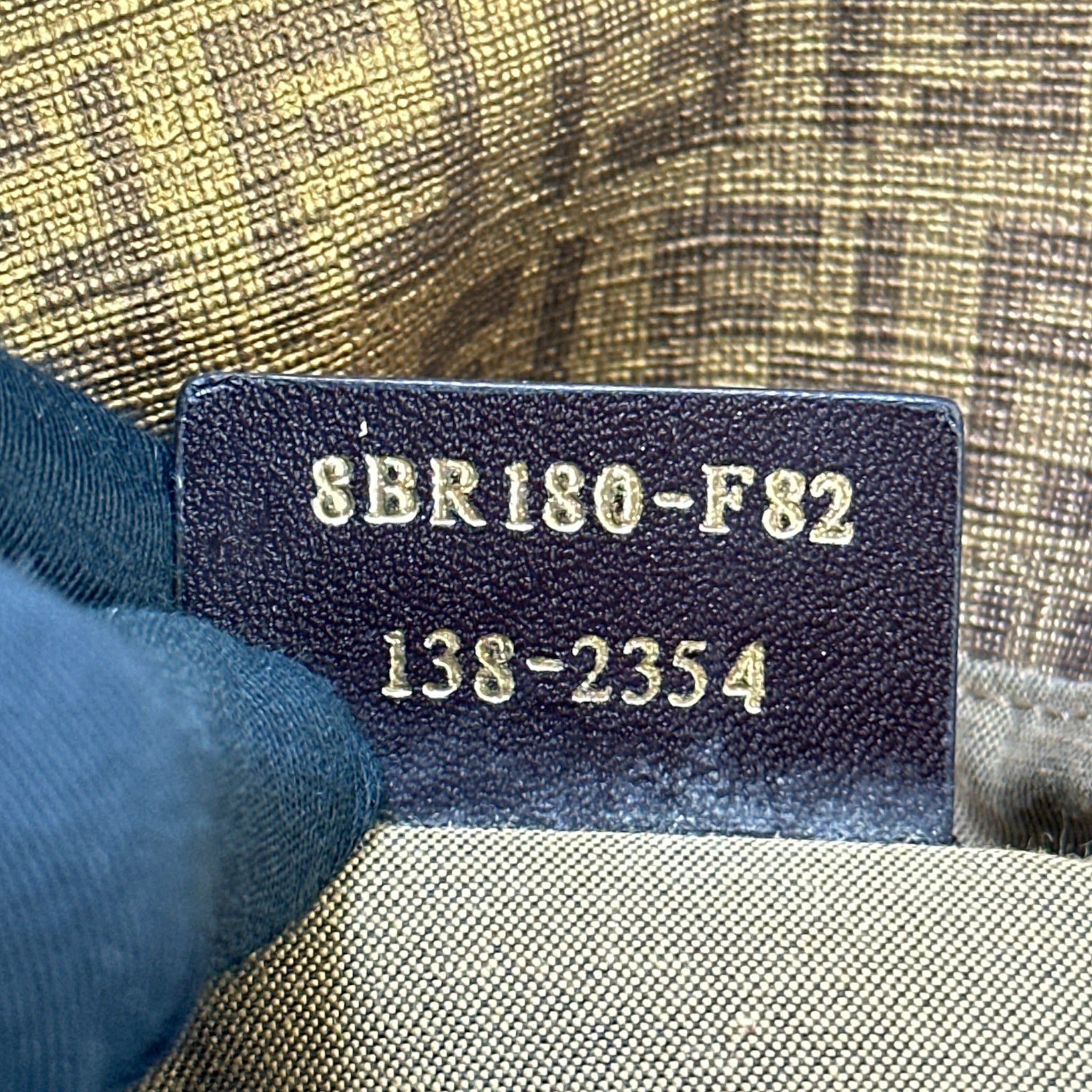 Vintage Fendi Zucchino Mama Forever Canvas Bag