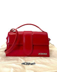 Jacquemus The Large Bambino Bag Red Leather