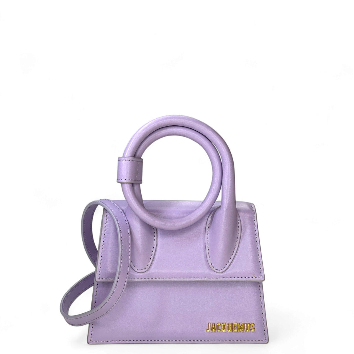 Jacquemus Le Chiquito mini lilac leather handbag
