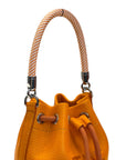 Marc Jacobs The Bucket Bag Micro Orange Leather