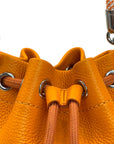 Marc Jacobs The Bucket Bag Micro Orange Leather