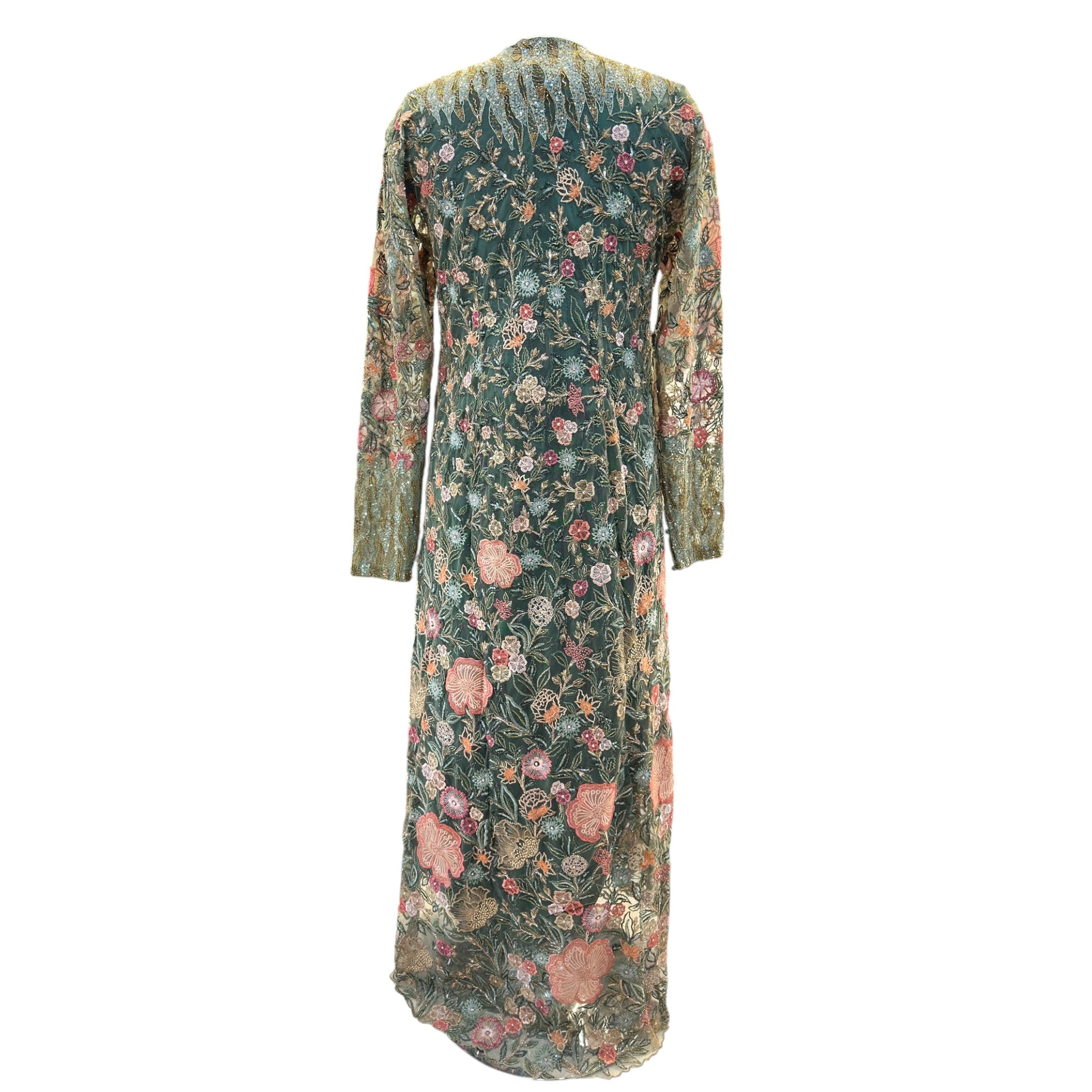 Forest Green Embroidered Jacket Set by Shymal & Bhumika