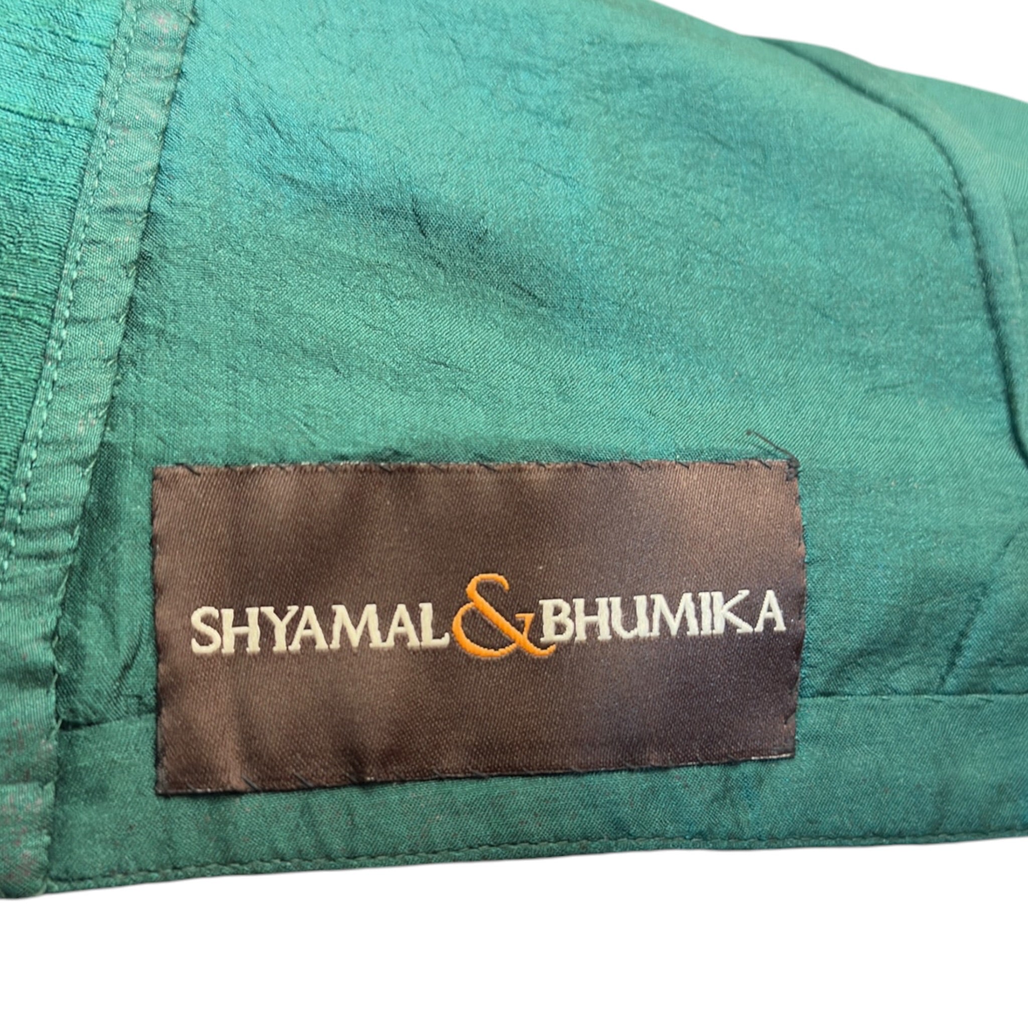 Forest Green Embroidered Jacket Set by Shymal & Bhumika