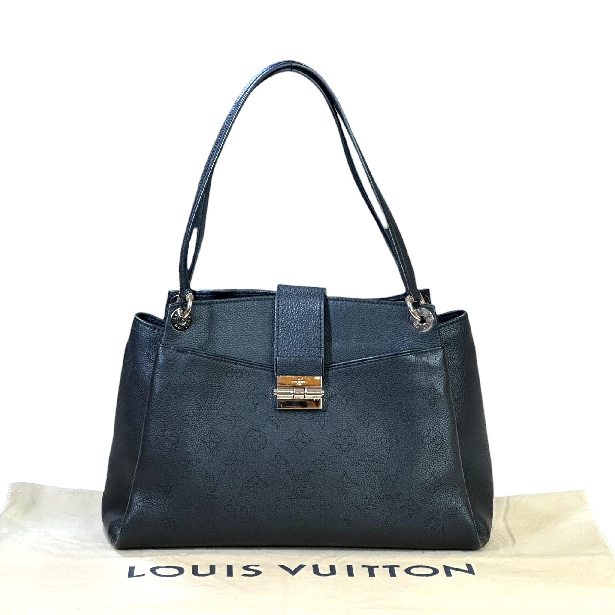 Louis Vuitton Sevres Bag Black Mahina Leather