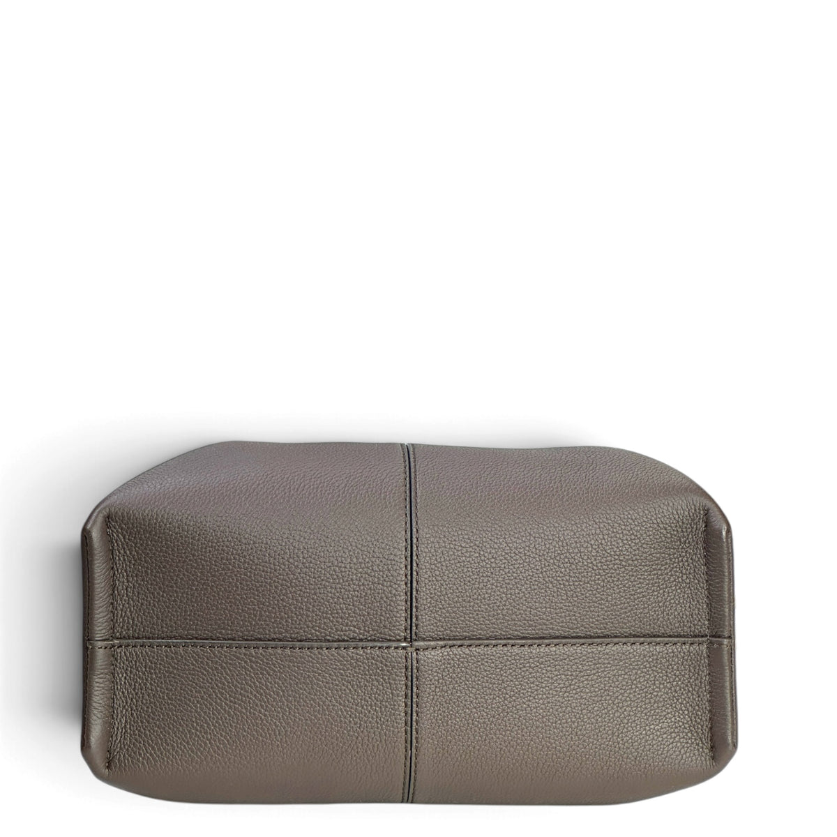 Polène Numéro Neuf Mini dark brown leather hand bag