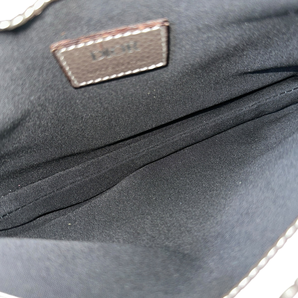 Dior men's Grey calf skin saddle bag