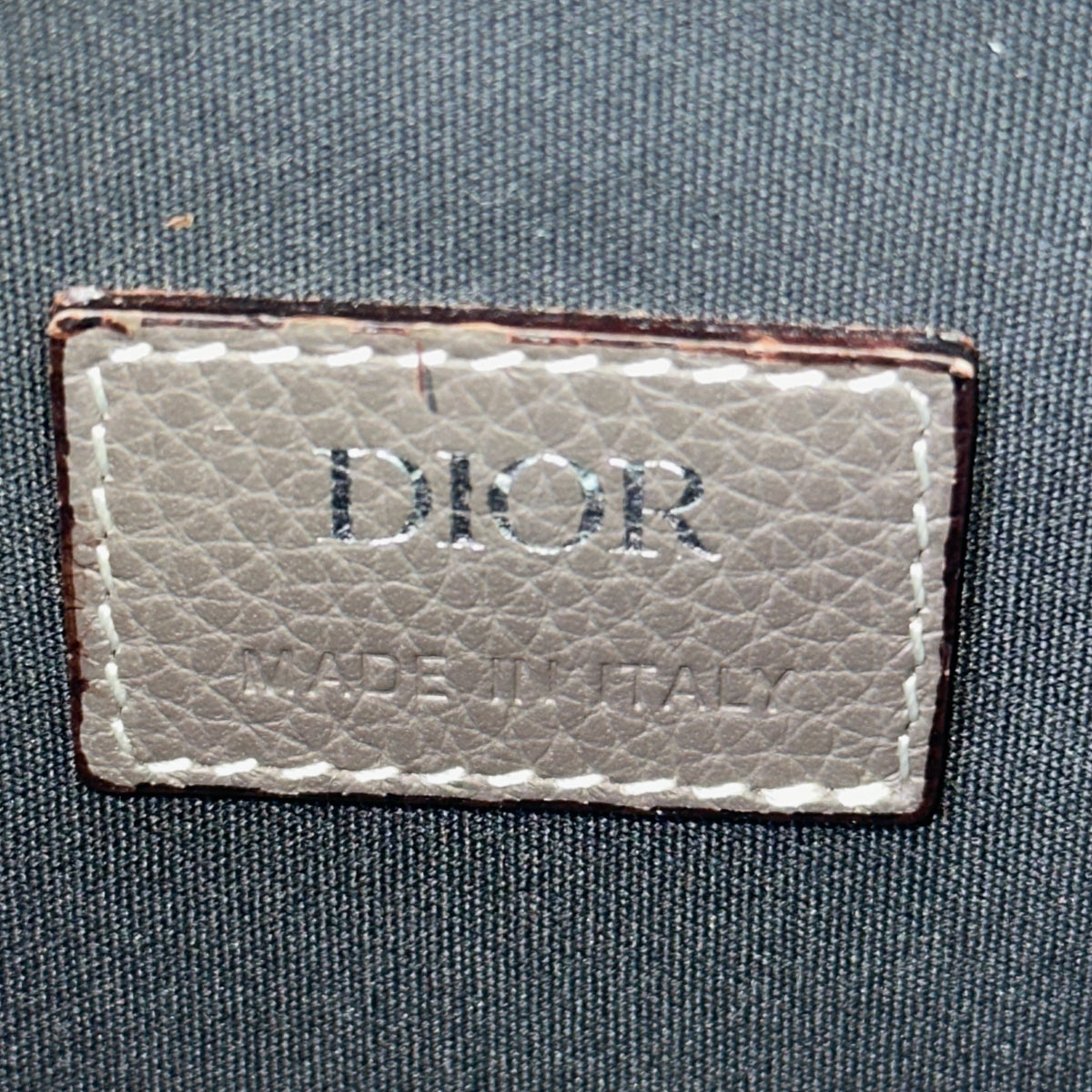 Dior men's Grey calf skin saddle bag