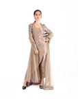 Gaurav Gupta Rose Gold Shimmer Suit Set