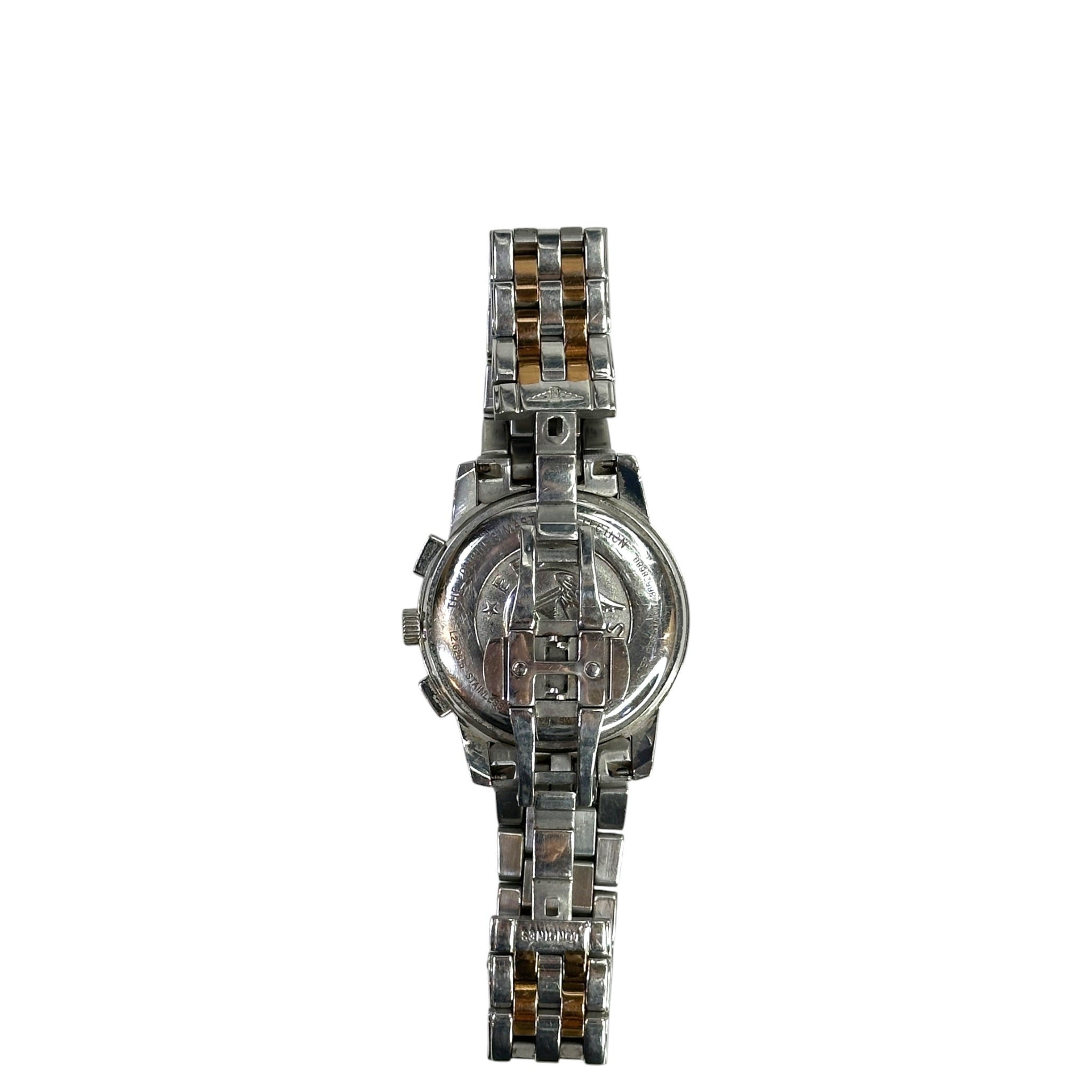 Longines chronograph two-tone men's watch
