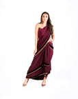 Tarun Tahiliani Concept Maroon Saree
