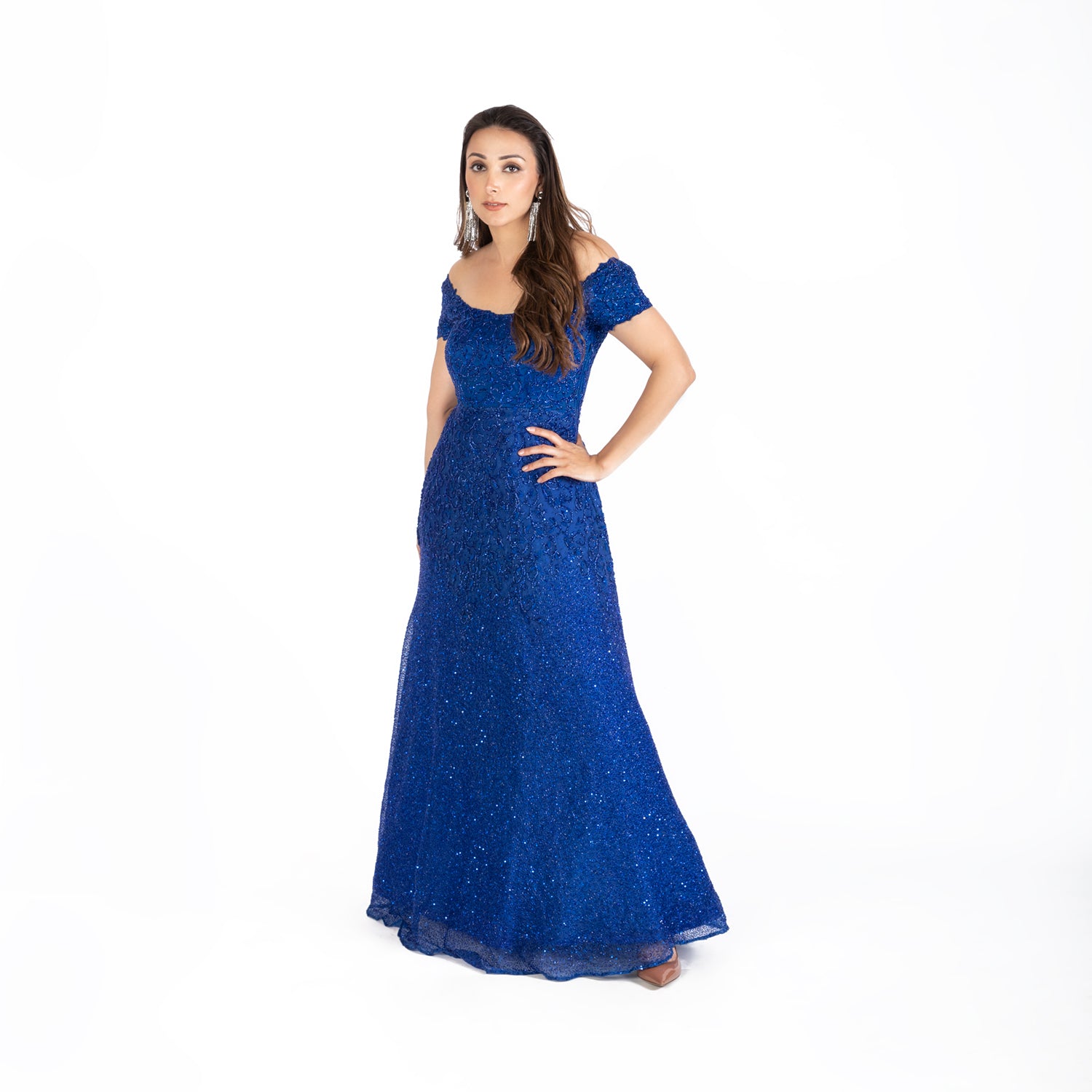 Sequin Blue Gown