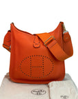 Hermès Evelyne III 29 Orange Feu Taurillon Clemence GHW