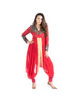 Anamika Khanna Red embellished kurta with pants