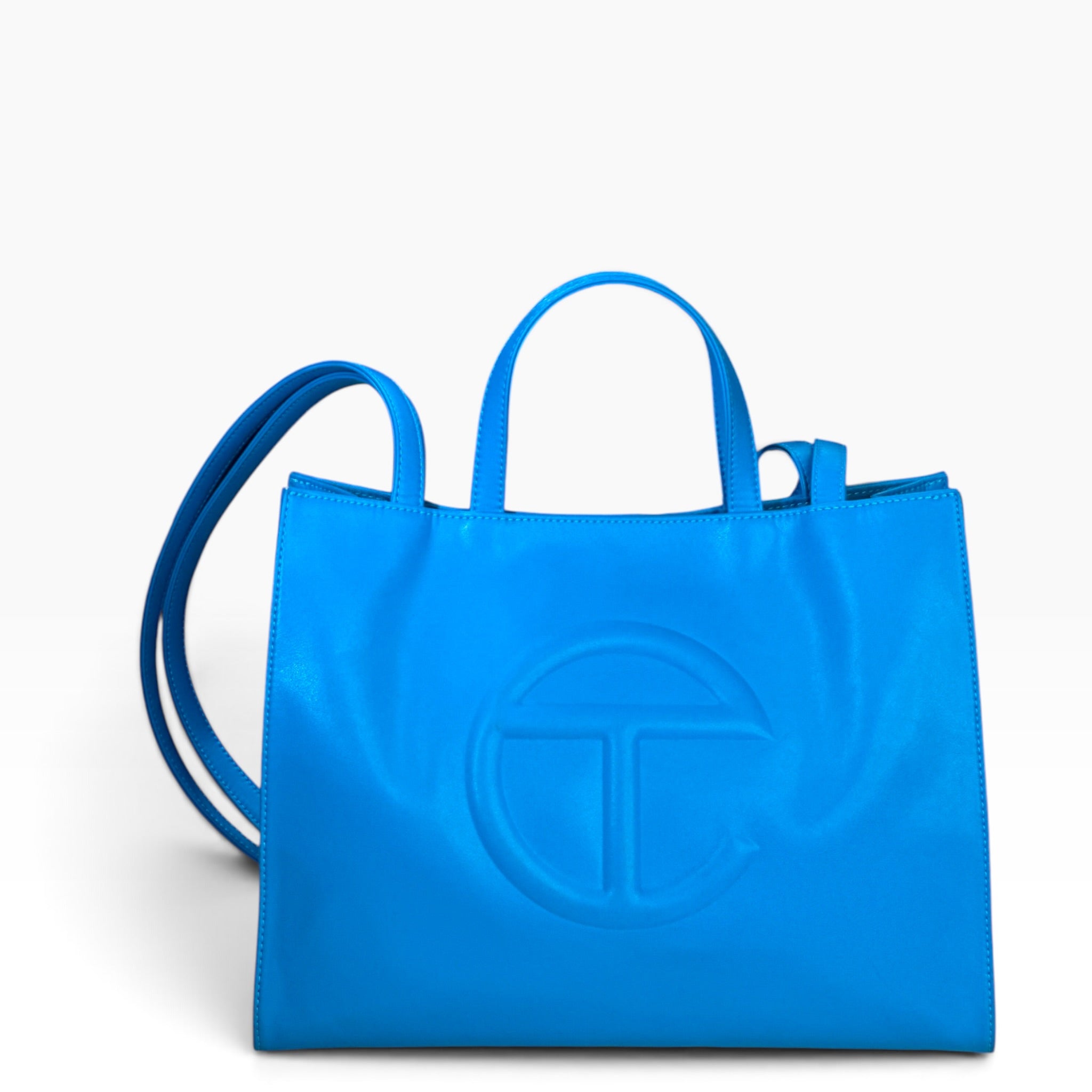 Telfar Blue Shopping Bag