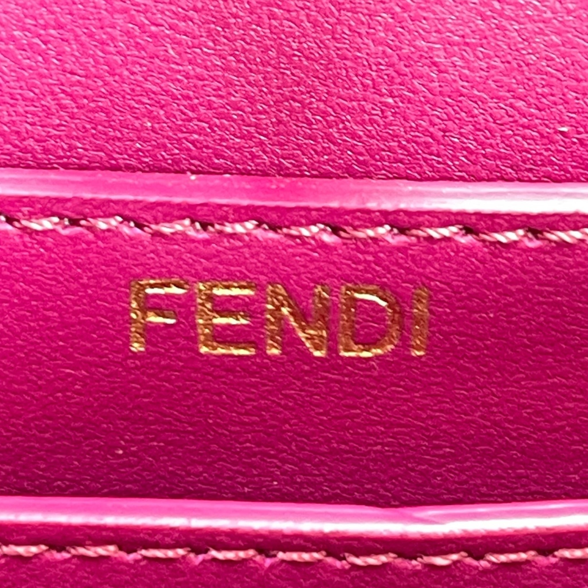 Fendi Peekaboo ISeeU Petite Bag Pink Stingray Leather