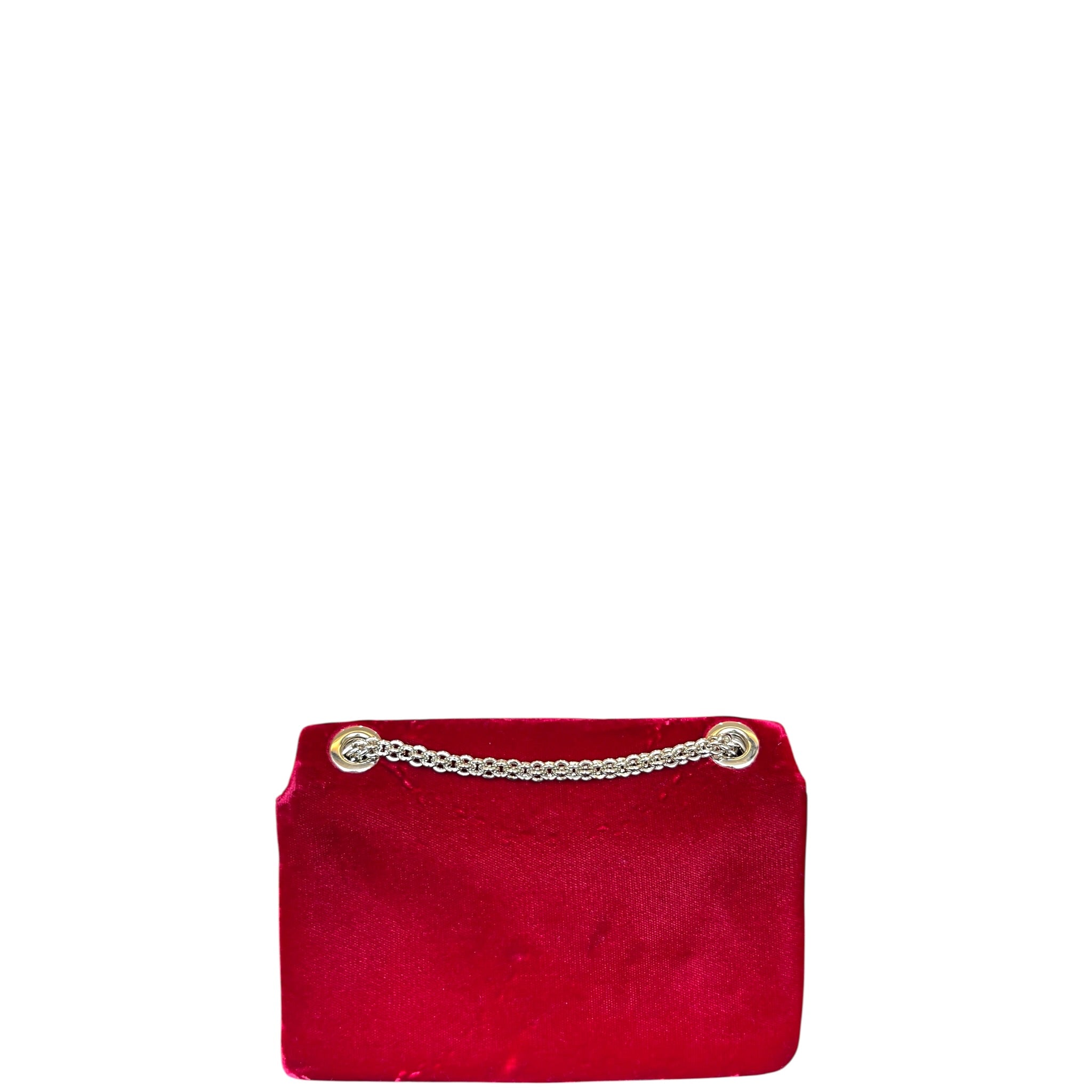 Giorgio Armani Red Velvet Crossbody Bag