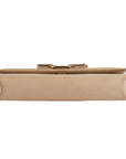 Salvatore Ferragamo Beige Miss Vara Bow Textured Leather Cross Body Bag