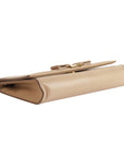 Salvatore Ferragamo Beige Miss Vara Bow Textured Leather Cross Body Bag