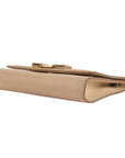 Salvatore Ferragamo Beige Miss Vara Bow Textured Leather Cross Body Bag