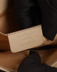Salvatore Ferragamo Beige Miss Vara Bow Textured Leather Cross Body Bag