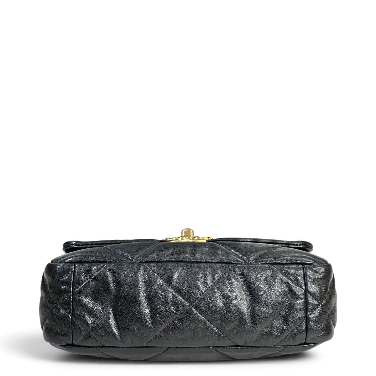 Chanel 19 Small Black Lamb skin Flap Bag