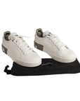 Dolce & Gabbana Calfskin Portofino Sneakers with DG Logo - Size EU 37