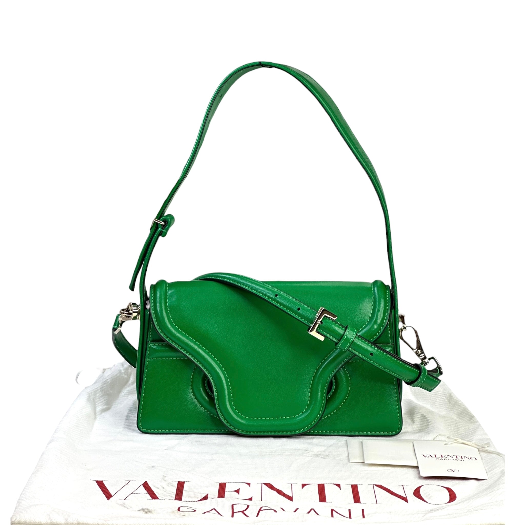 Valentino Garavani Le Petit Deuxieme Green Leather bag