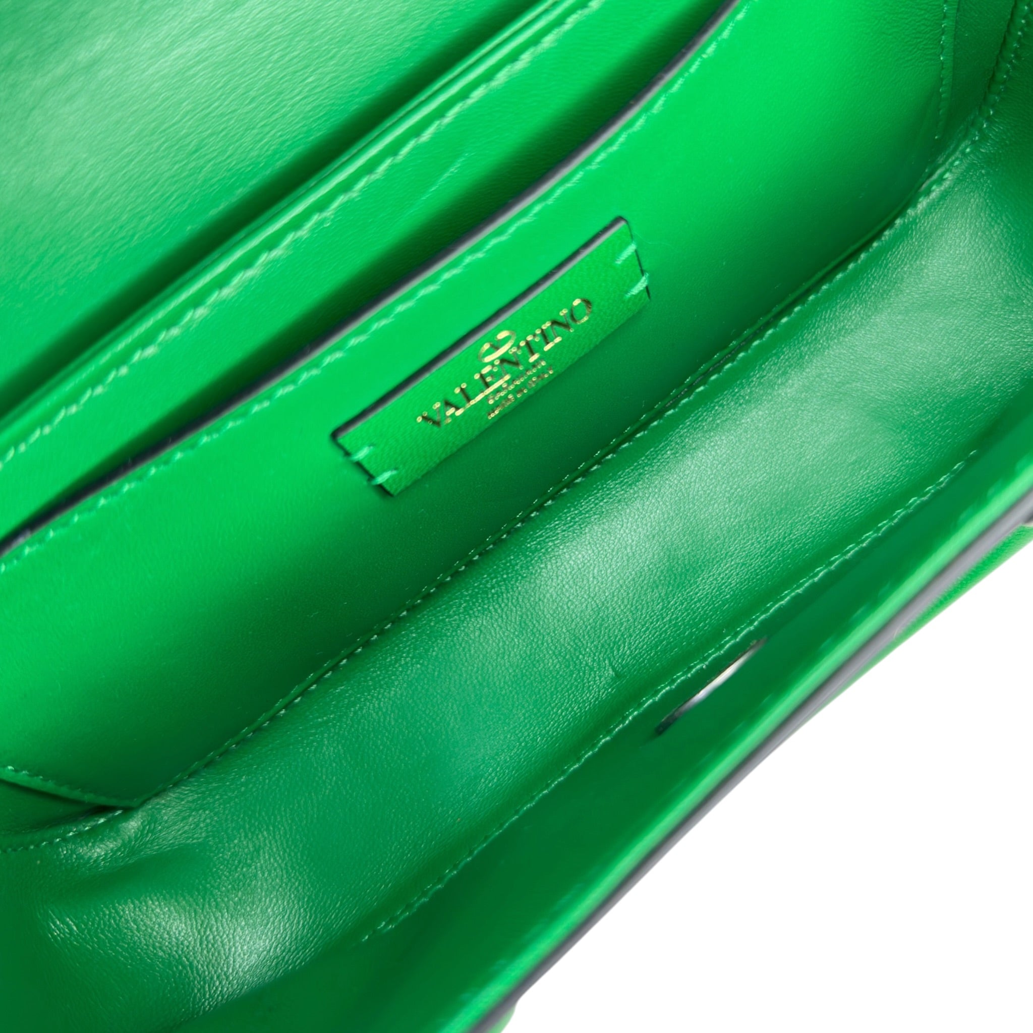 Valentino Garavani Le Petit Deuxieme Green Leather bag