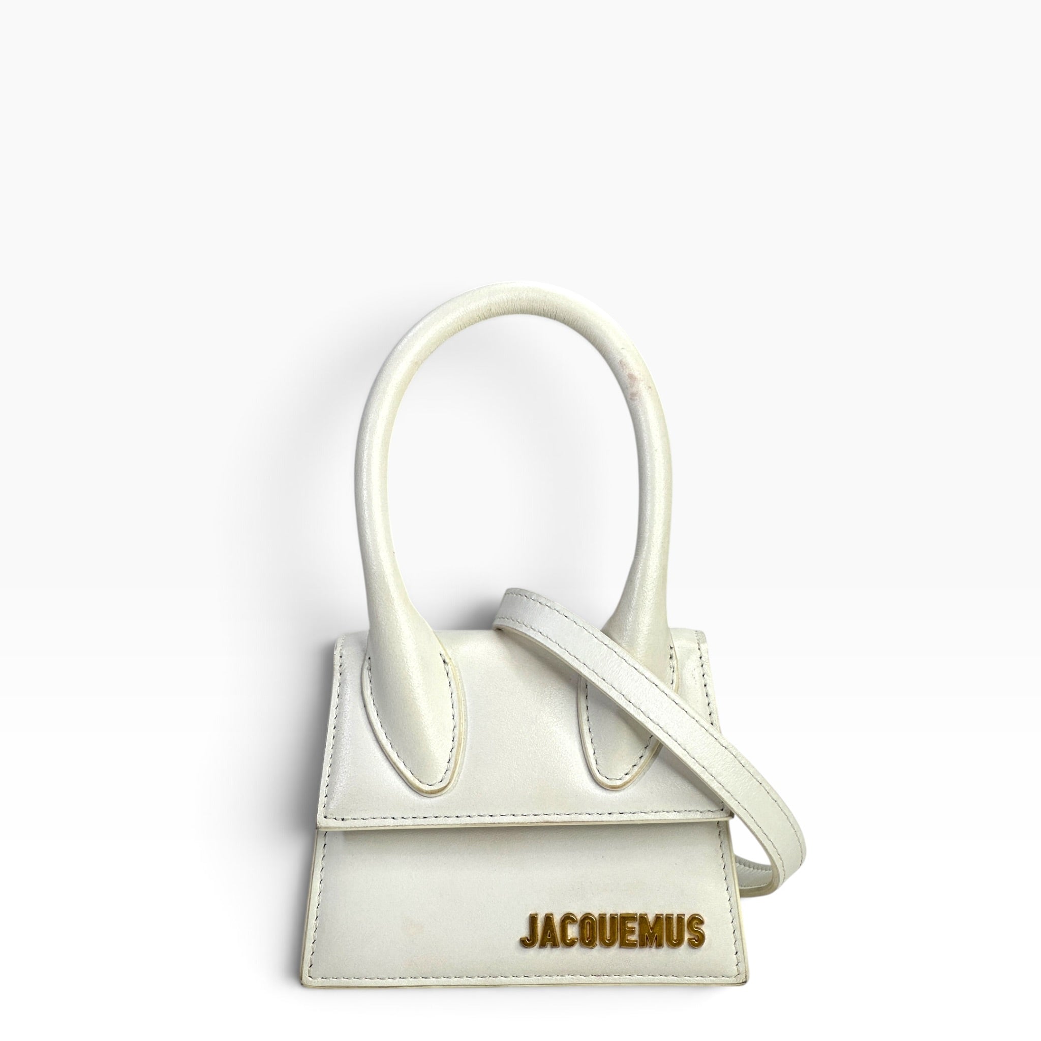 Jacquemus Le chiquito white leather