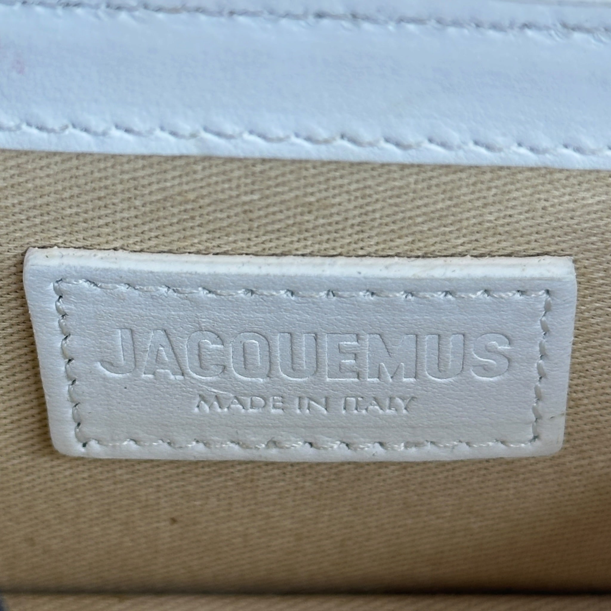 Jacquemus Le Chiquito White Leather