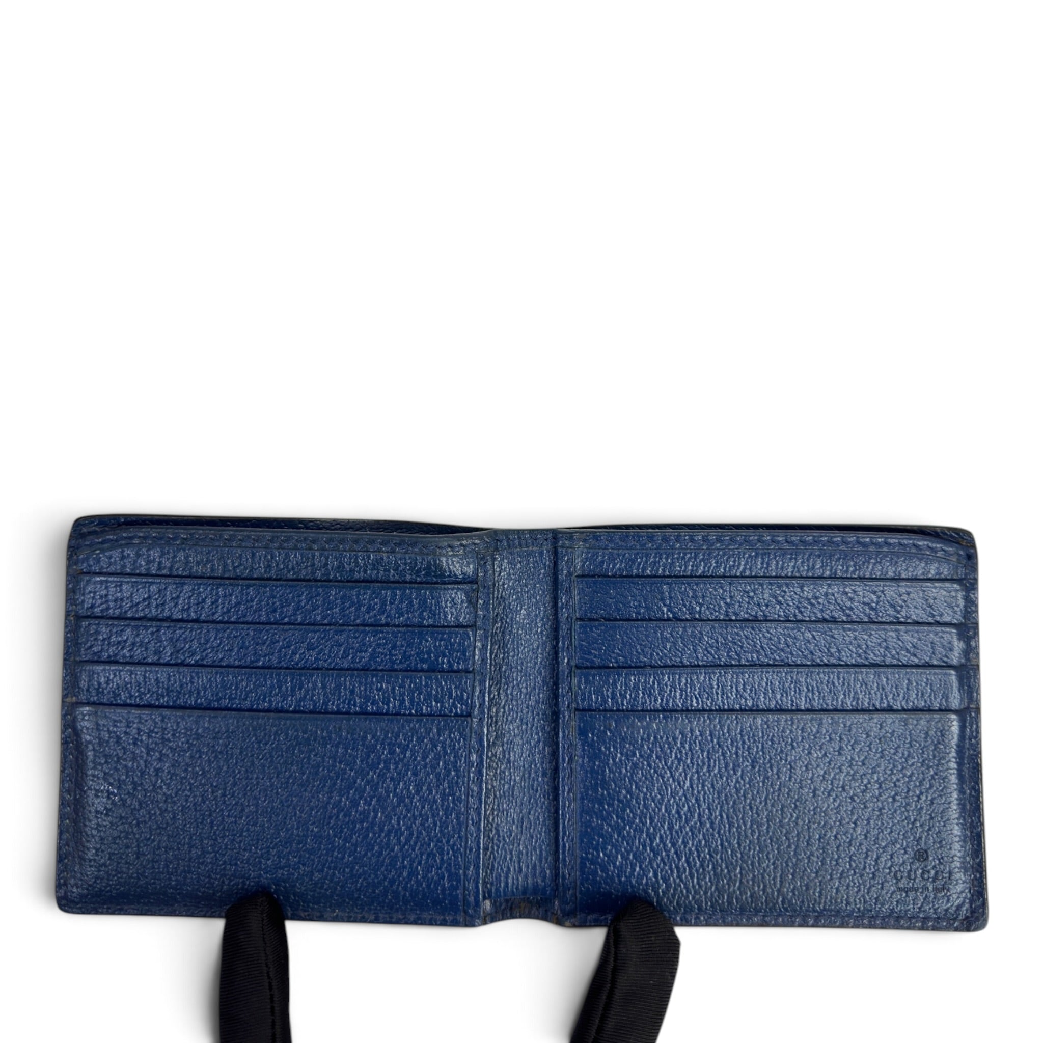 Gucci Marmont Blue leather bi-fold wallet