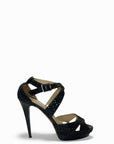 Jimmy Choo Glitter Strappy Heels EU 39