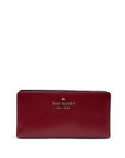 Kate Spade Saffiano Burgundy Leather Leila Continental Wallet