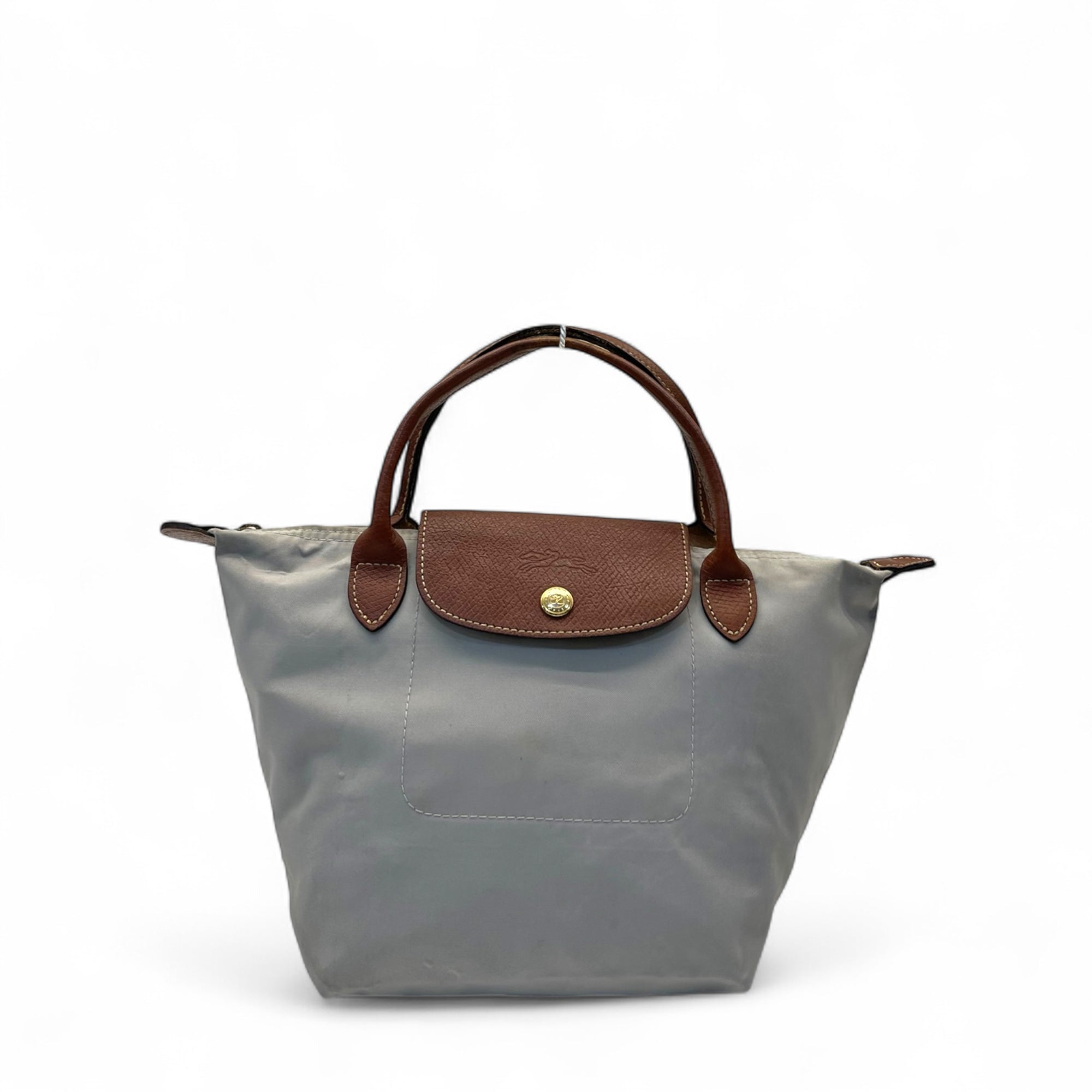 Longchamp White Nylon Small Le Pliage Tote Bag