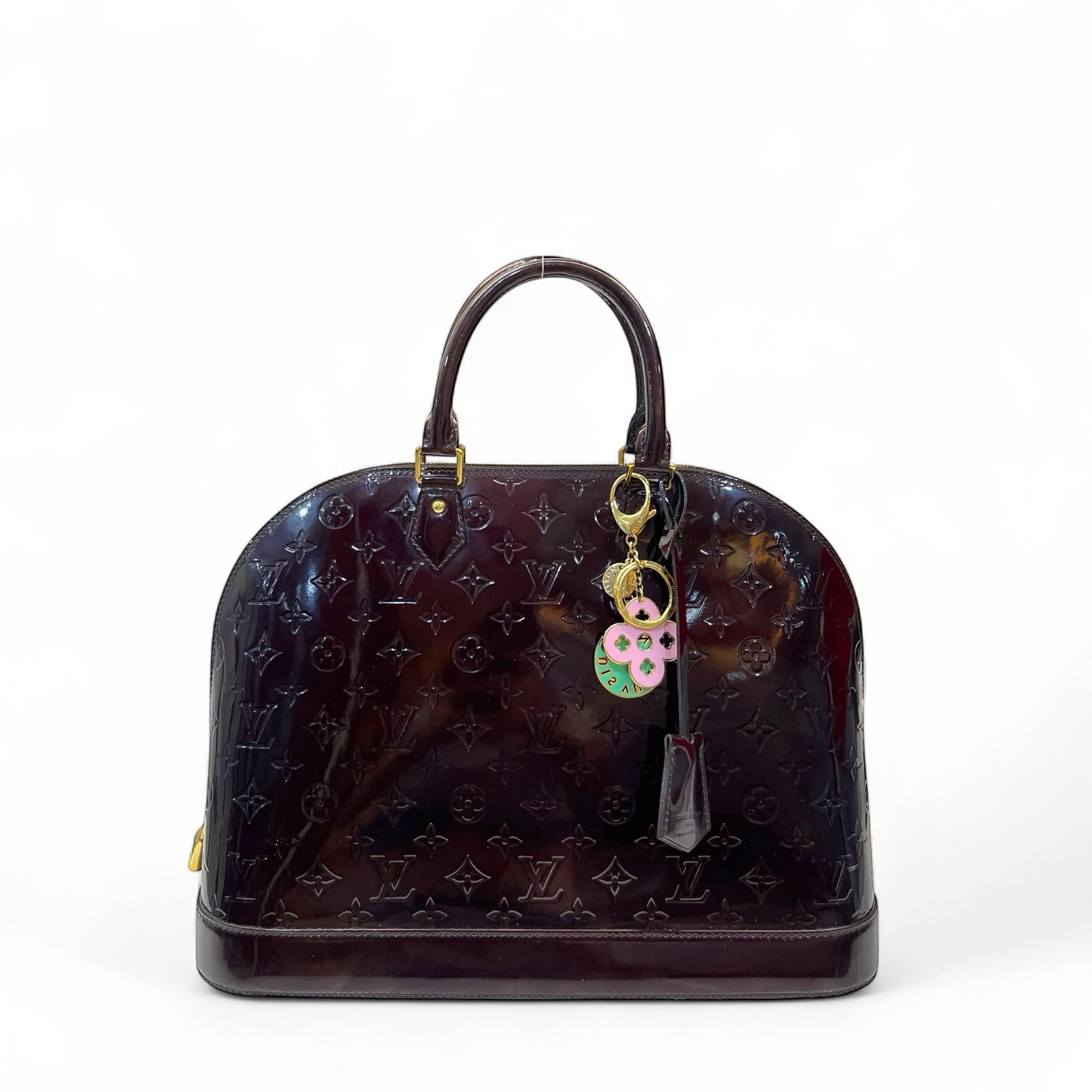 Louis Vuitton Amarante Monogram Vernis Alma PM Bag