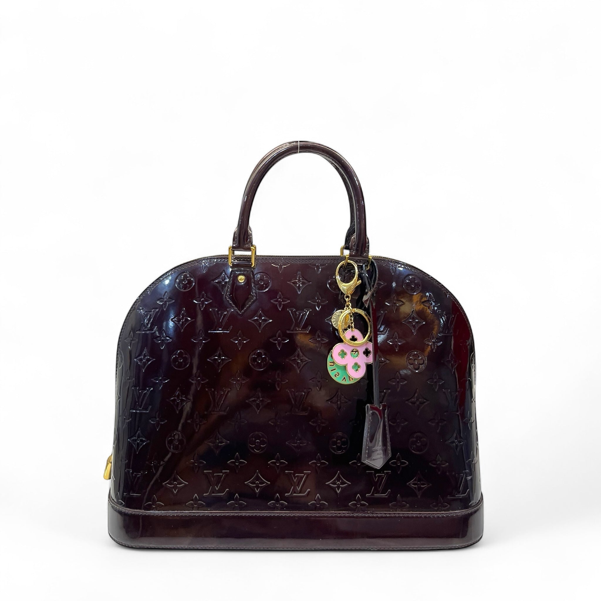 Louis Vuitton Amarante Monogram Vernis Alma PM Bag