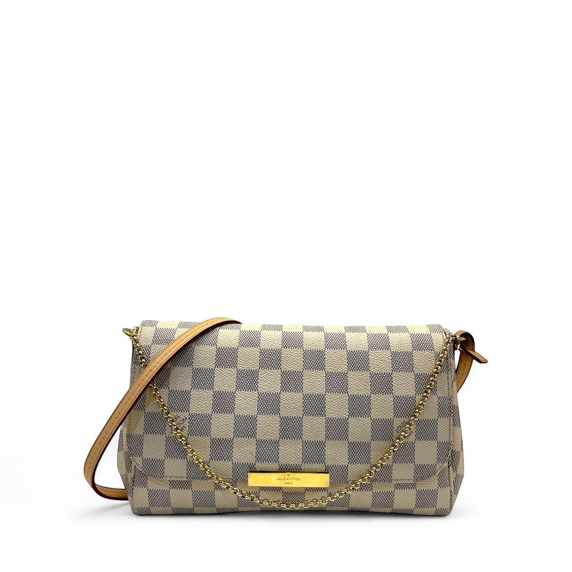 Louis Vuitton Damier Azur Monogram Canvas Favorite MM Crossbody Bag