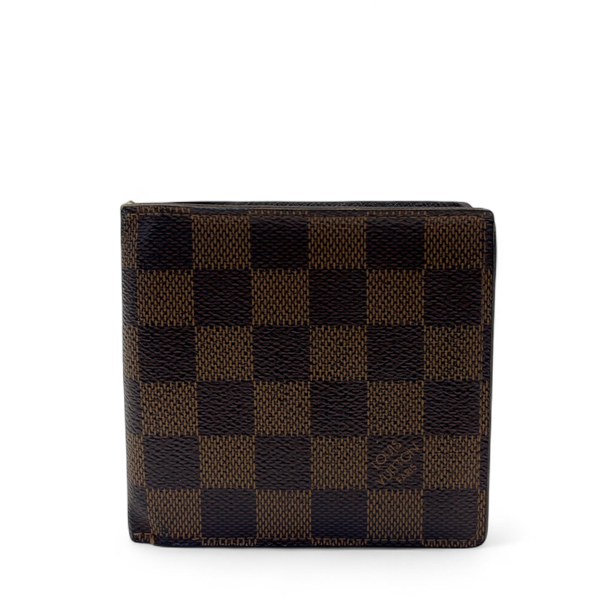 Louis Vuitton Damier Ebene Canvas Marco Wallet