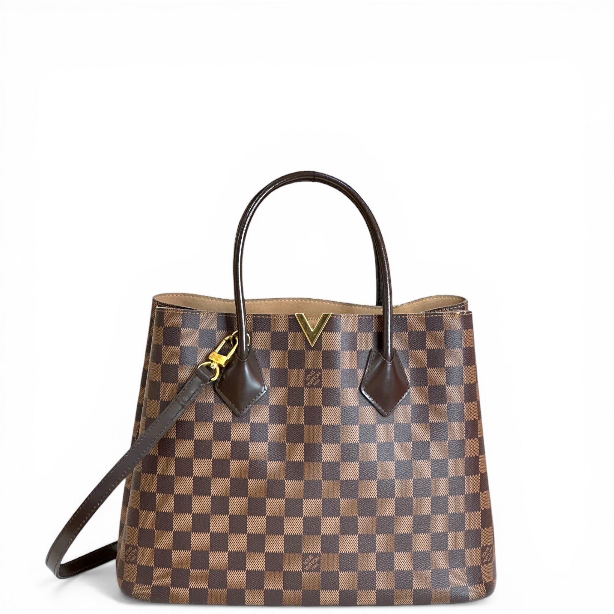 Louis Vuitton Kensington V Bag Damier Ebene Canvas