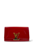 Louis Vuitton Louise MM Clutch Vernis Red Patent Leather