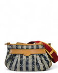 Louis Vuitton Monogram Denim Porte Epaule Raye Cabas MM