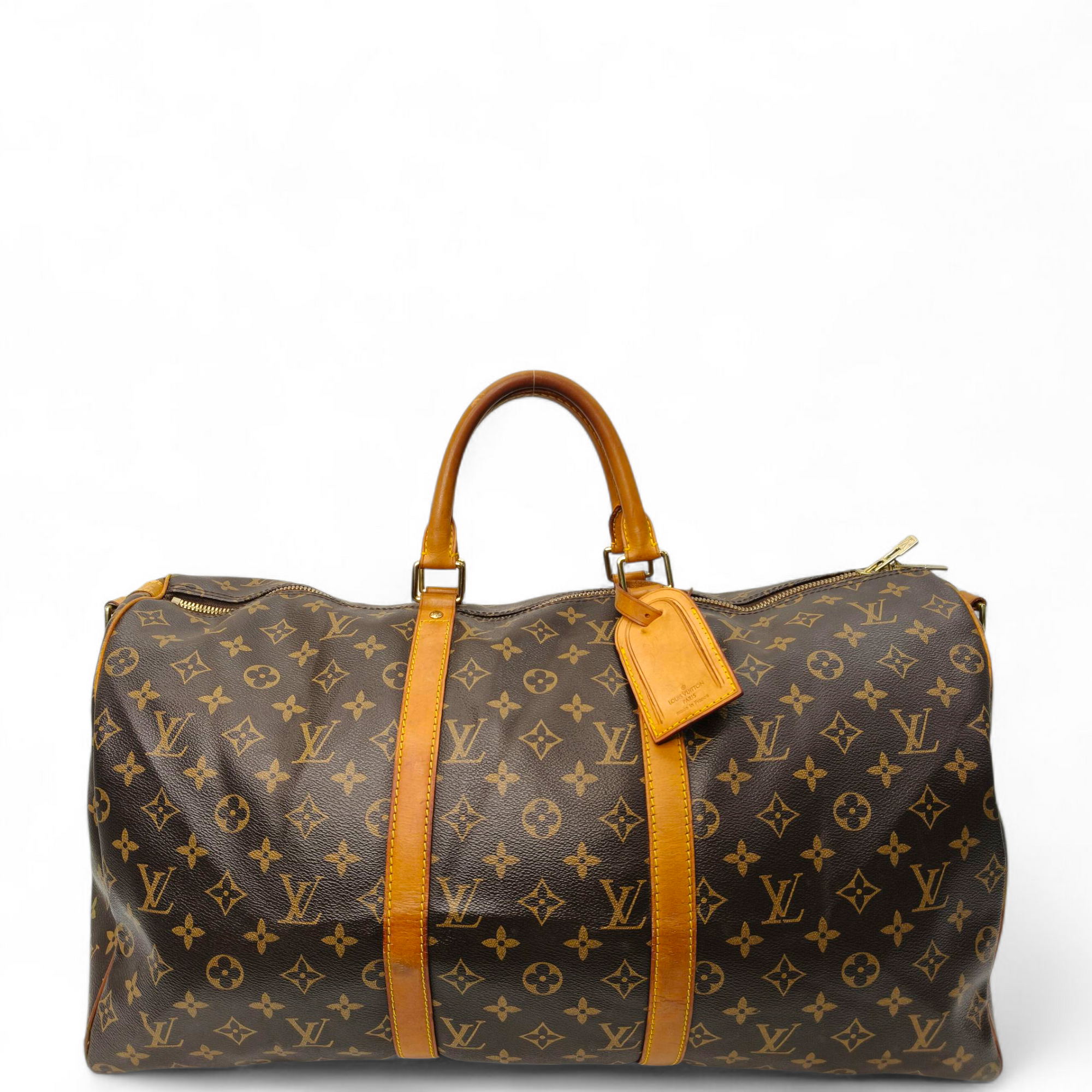 Louis Vuitton Monogram Keepall 55 Brown Bag