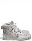 Louis Vuitton Rivoli Monogram Hi-Top Sneakers White Leather UK 8