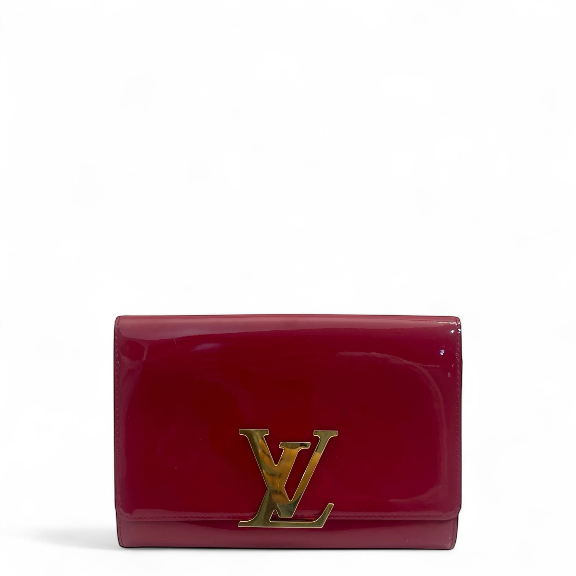 Louis Vuitton Vernis Patent Leather Louise Clutch One Size