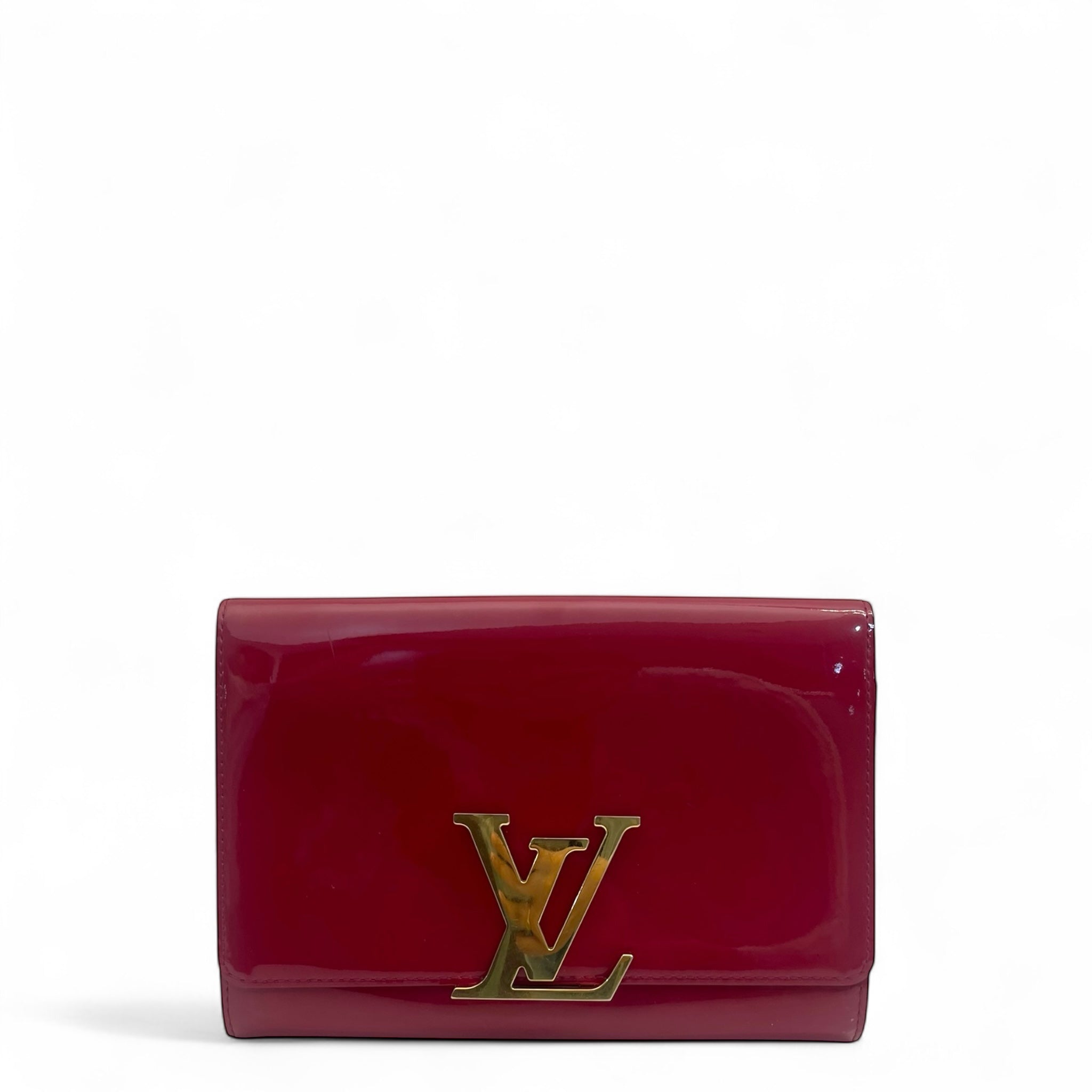 Louis Vuitton Vernis Patent Leather Louise Clutch One Size