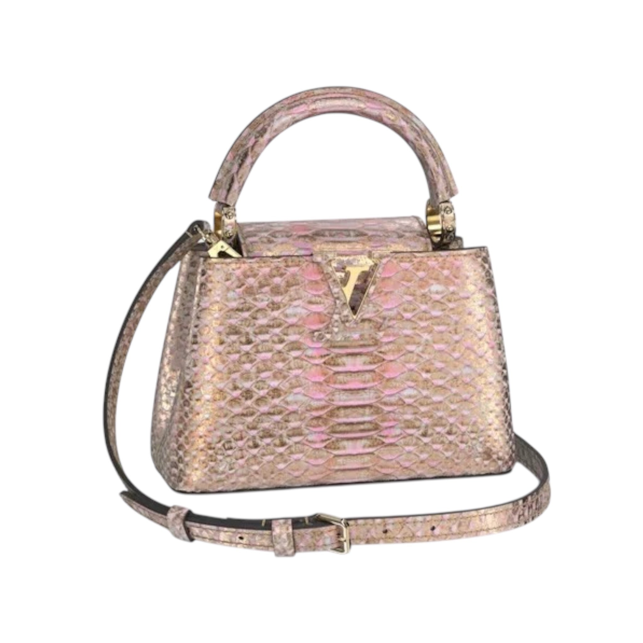 Louis vuitton capucines mini exotic leather