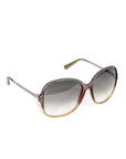 Gucci Green Brown Shaded Sunglasses