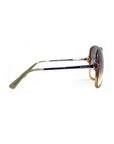Gucci Green Brown Shaded Sunglasses