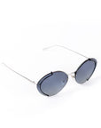 Prada Grey Oval Sunglasses