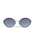 Prada Grey Oval Sunglasses